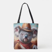 Koala Cowboy Tote Bag (Achterkant)