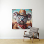 Koala Cowboy Wandkleed (In situ)