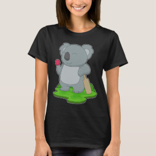 Koala Cricket bat T-shirt