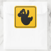Koala Crossing Schattigee verkeersbord Sticker (Tas)