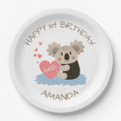 Koala Cuddles ID386 Papieren Bordje (Voorkant)