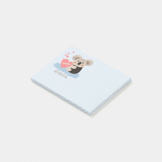Koala Cuddles ID386 Post-it® Notes (Schuin)