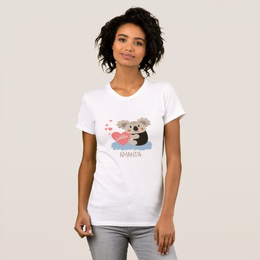 Koala Cuddles ID386 T-shirt (Voorkant volledig)