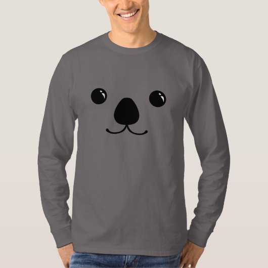 Koala Cute Animal Face Design T-shirt (Voorkant)