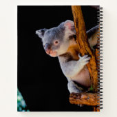 Koala Cute in Tree Grey Notitieboek (Achterkant)