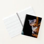 Koala Cute in Tree Grey Notitieboek (Binnen)