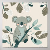 Koala Cuteness Nursery Poster (Voorkant)
