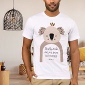 Koala Daddy To Be Neutral Baby Shower Shirt