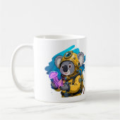 Koala Deep Sea Diver Cute Cartoon Explorer Koffiemok (Links)