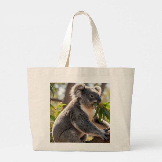 koala design tote bag  (Achterkant)