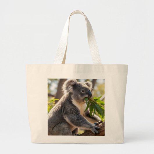 koala design tote bag  (Voorkant)