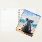 Koala die naar de oceaan kijkt planner (Display)