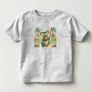Koala die ontspant op het strand – Tropische zomer Kinder Shirts