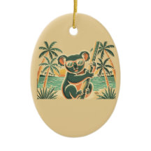 Koala die op het strand ontspant – Tropische zomer