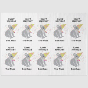 Koala - Dieren met een partijdige jongens meisjesn Tissuepapier