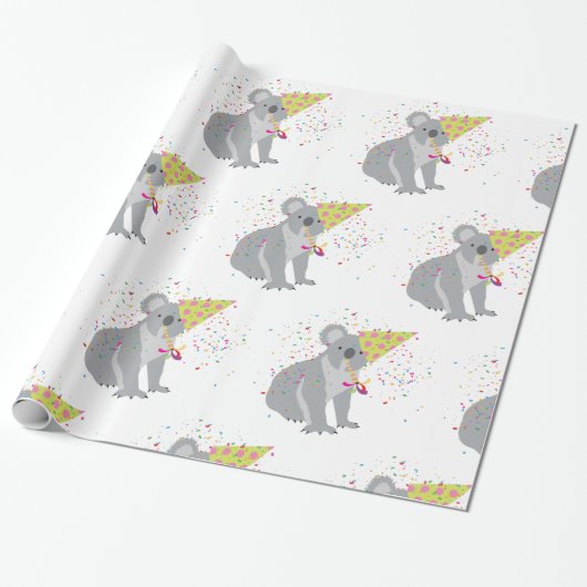 Koala - Dieren met partij Cadeaupapier (Uitgerold)