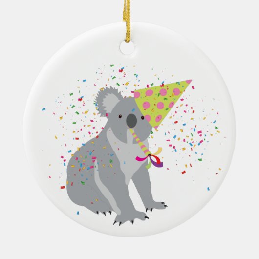 Koala - Dieren met partij Keramisch Ornament (Achterkant)