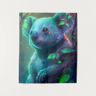 Koala Dierenportret Schilderij Wildlife Outdoors Wandkleed