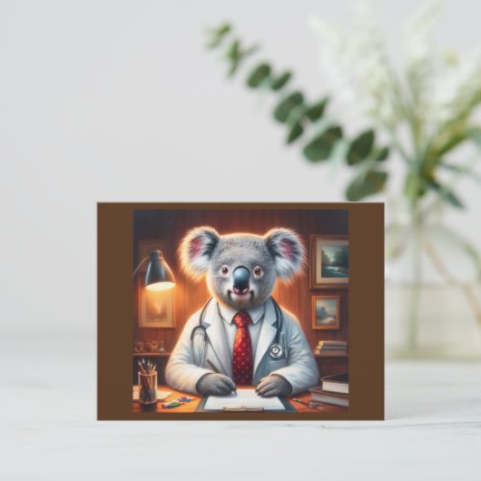 Koala Doctor Briefkaart (Staand voorkant)
