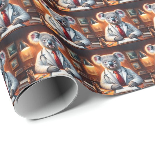 Koala Doctor Cadeaupapier (Rol Hoek)