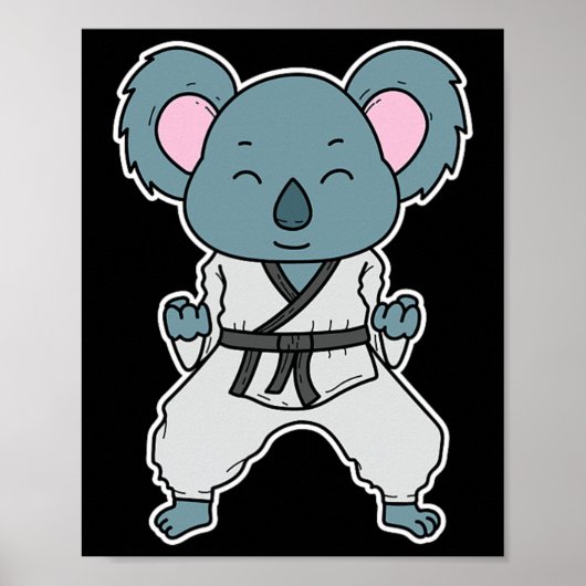 Koala Doet Karate  Poster (Voorkant)
