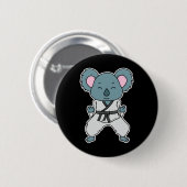 Koala Doet Karate Ronde Button 5,7 Cm (Voorkant /achterkant)