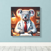 Koala Dokter Canvas Afdruk (Insitu (Houten vloer))