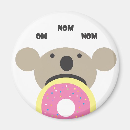 Koala Donut Diet Magneet (Voorkant)
