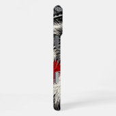 Koala draagt een lederen vest op jasoppervlak iPhone hoesje (Rechterkant)