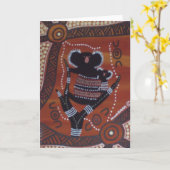 Koala Dreaming Kaart met Dreamtime Story (Gele Bloem)