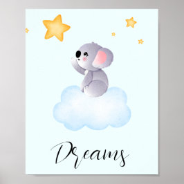 Koala Dreams Wall Art Poster