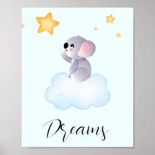 Koala Dreams Wall Art Poster