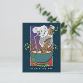 Koala Drink eucalyptusthee Briefkaart (Staand voorkant)