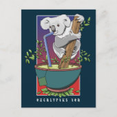 Koala Drink eucalyptusthee Briefkaart (Voorkant)