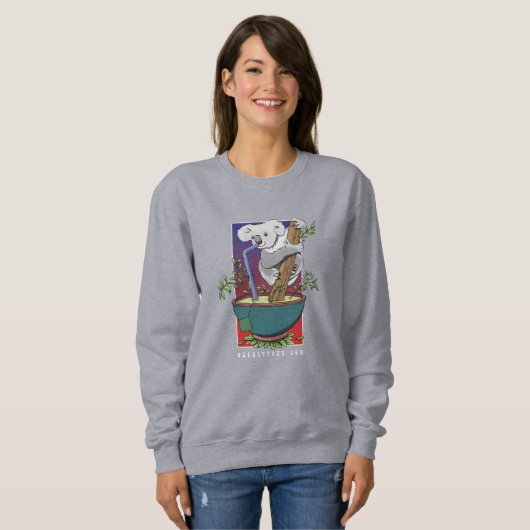 Koala Drink eucalyptusthee Sweatshirt (Voorkant volledig)
