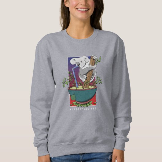 Koala Drink eucalyptusthee Sweatshirt (Voorkant)