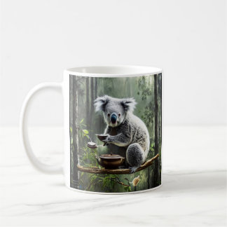 Koala drink thee in een boom koffiemok