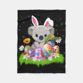 Koala Easter Egg Hunt Bunny Ear Koala Easter Sunda Fleece Deken (Voorkant)