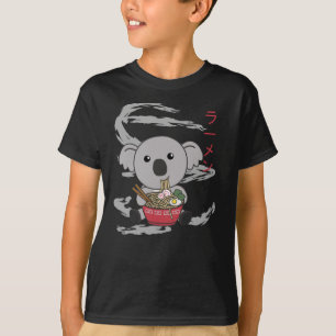 Koala Eat Ramen Cute Kawaii Noodles Koalas T-shirt