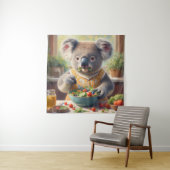 Koala Eating Salade Wandkleed (In situ)
