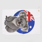 Koala Een Klein Stukje Australië Golf Handdoek (Horizontaal)