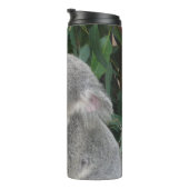 Koala eet kauwblad drinkfles thermosbeker (Geroteerd rechts)