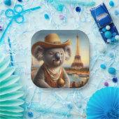 Koala Eiffeltoren Papieren Bordje (Feest)