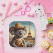 Koala Eiffeltoren Papieren Bordje (Feest)