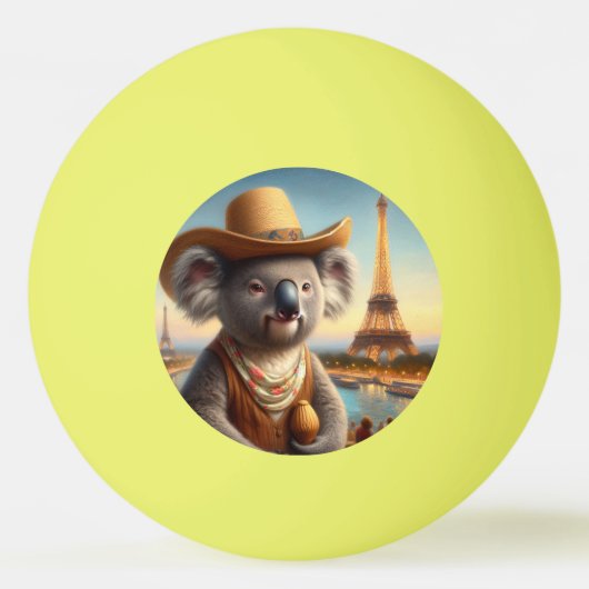Koala Eiffeltoren Pingpongbal (Voorkant)