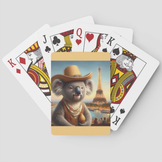 Koala Eiffeltoren Pokerkaarten (Achterkant)