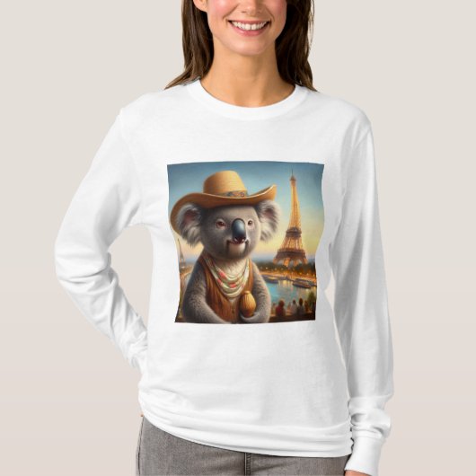 Koala Eiffeltoren T-shirt (Voorkant)