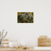 Koala Embrace – Tender Wildlife Moment Poster (Keuken)