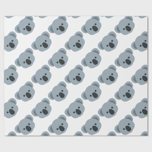 Koala emoji cadeaupapier (Vlak)