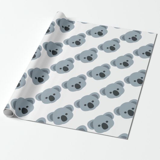 Koala emoji cadeaupapier (Uitgerold)